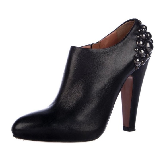 ALAIA black leather booties - Picture 10 of 11